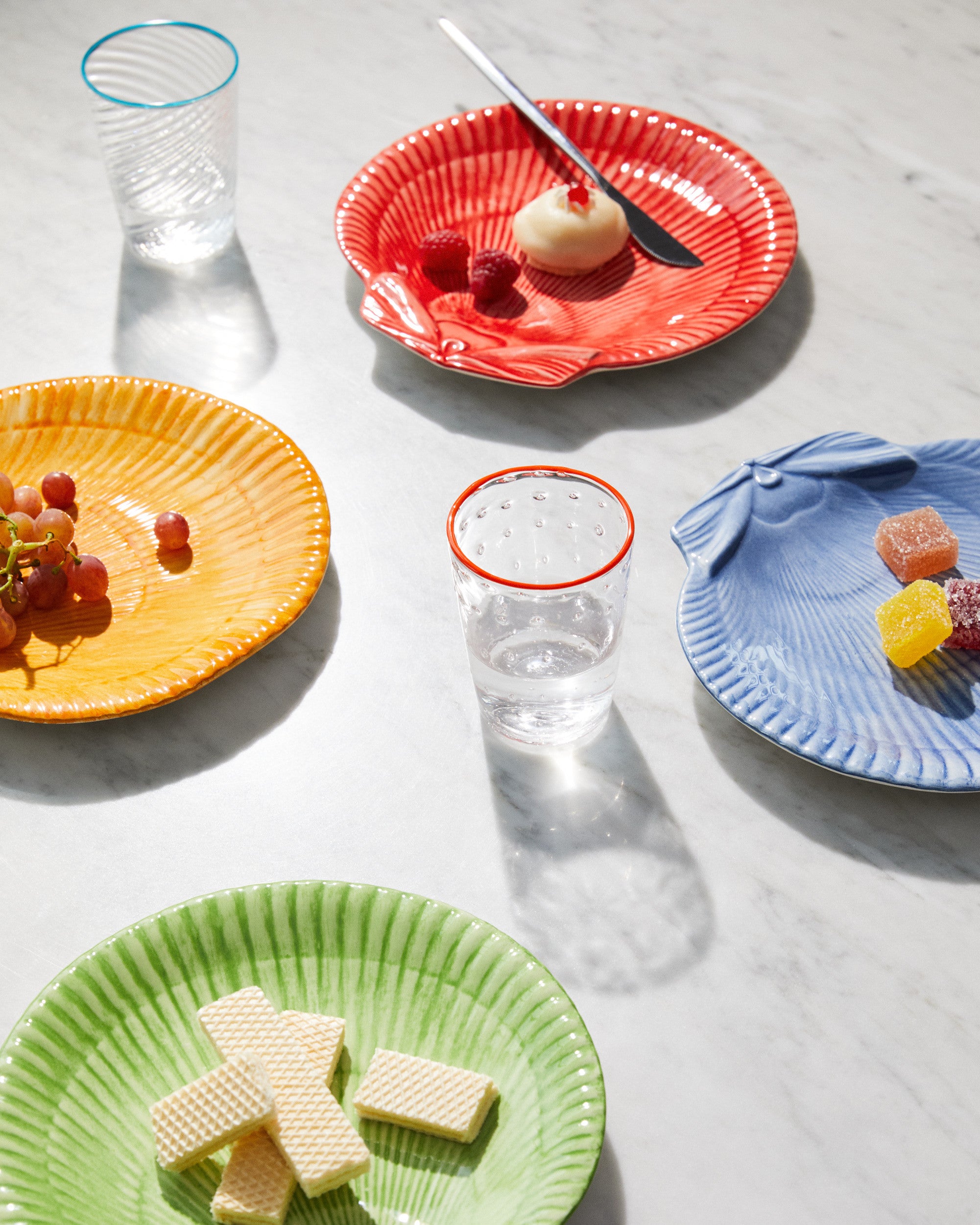 POPPY VENUS DESSERT PLATES