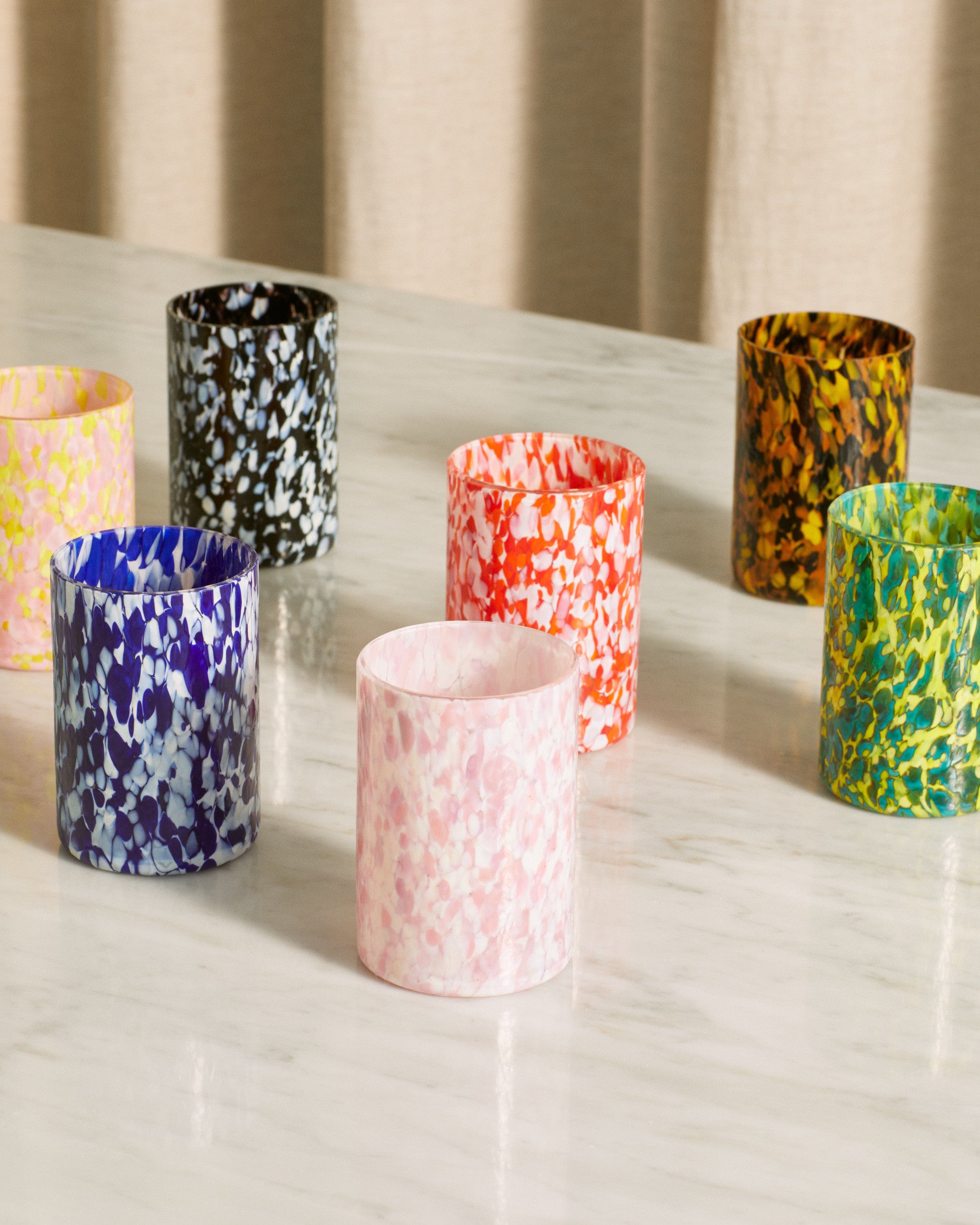 YELLOW & PINK TUMBLERS