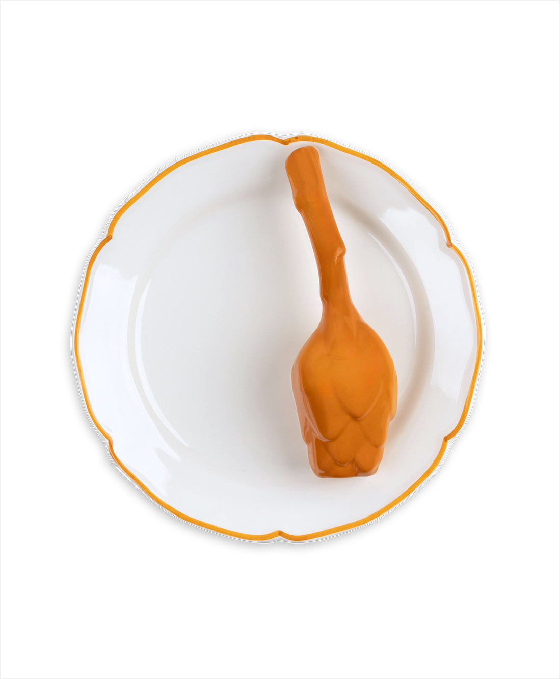 YELLOW ARTICHOKE DESSERT PLATE