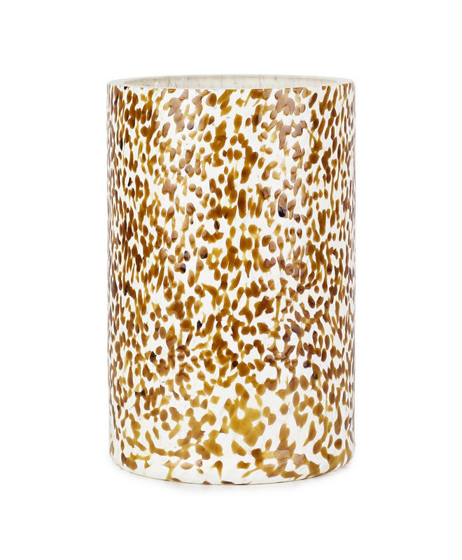 IVORY & AMBER TALL VASE