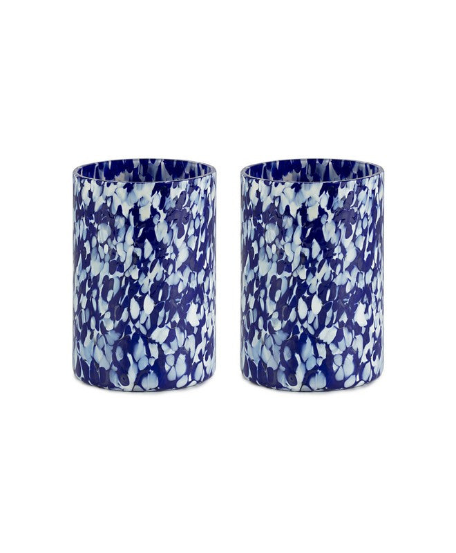 BLUE & IVORY TUMBLERS