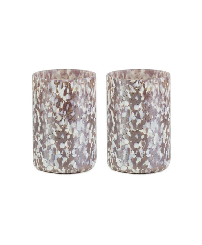 IVORY & VIOLET TUMBLERS