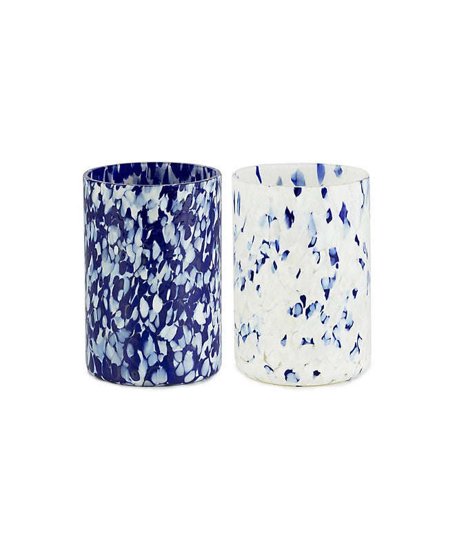 BLUE & IVORY MIX TUMBLERS