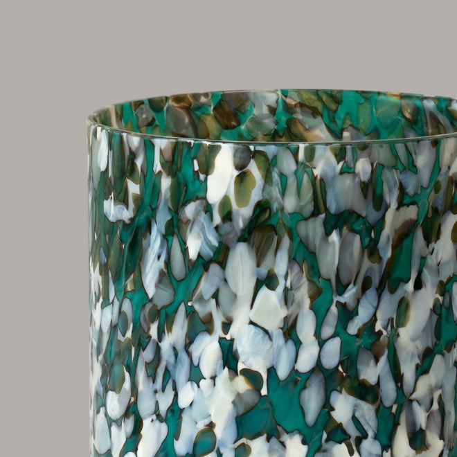 IVORY & GREEN TUMBLERS