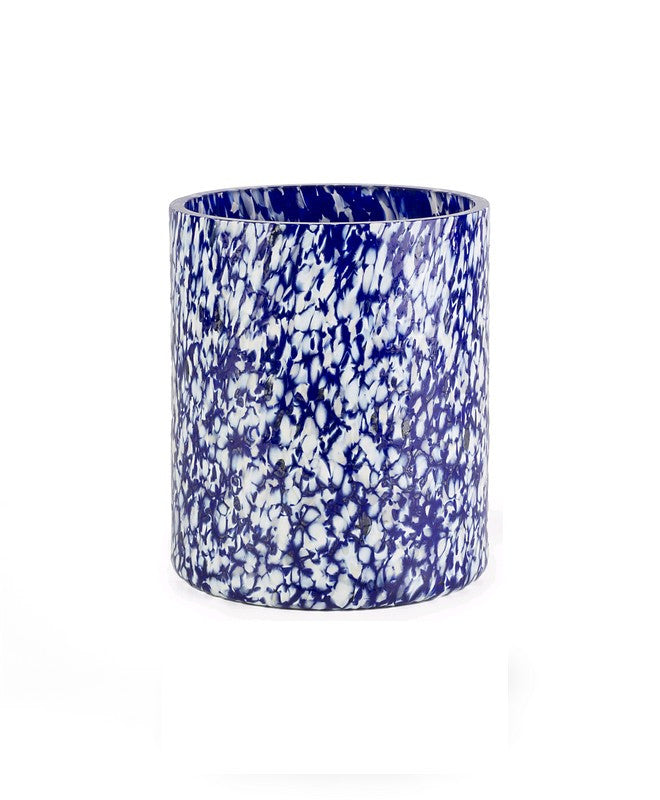 IVORY & BLUE MEDIUM VASE