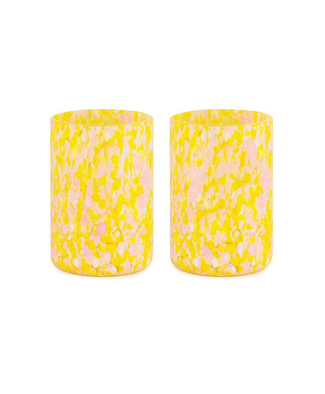 YELLOW & PINK TUMBLERS