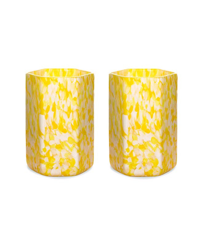 HEX IVORY & YELLOW TUMBLERS