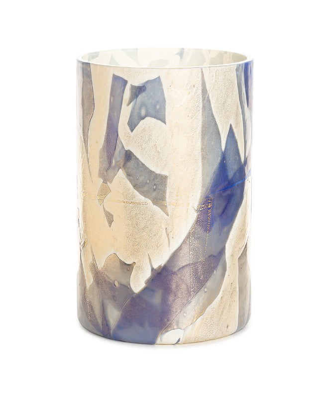 GOLDEN BLUE TALL VASE