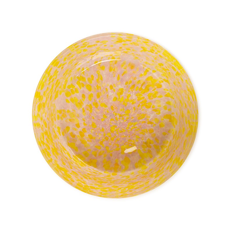 YELLOW & PINK LARGE BOWL