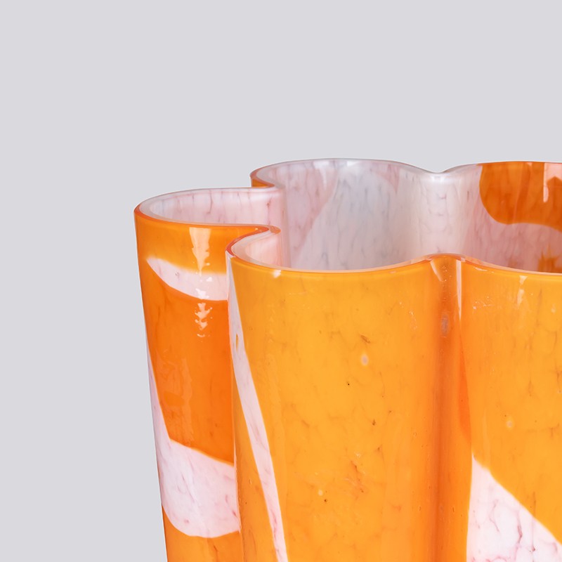 ORANGE BUCKET VASE