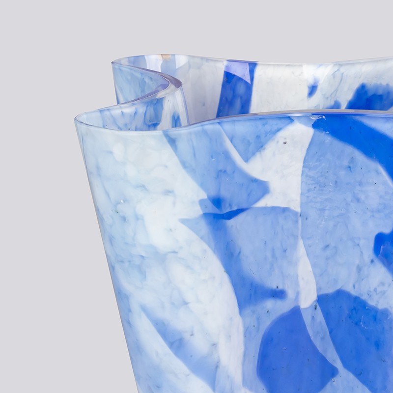 BLUE BUCKET VASE