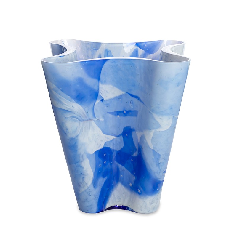 BLUE BUCKET VASE