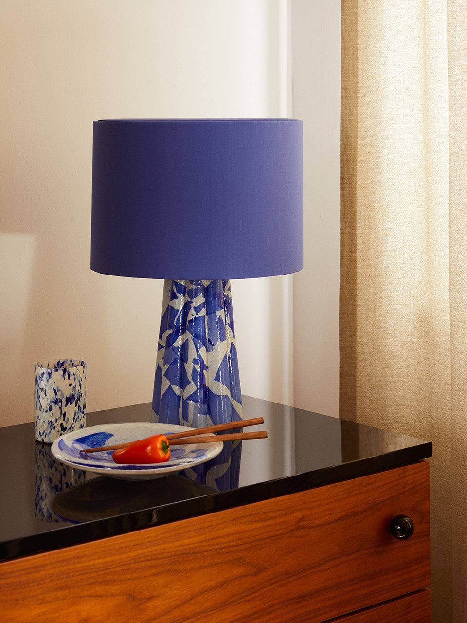 BLUE BUCKET LAMP