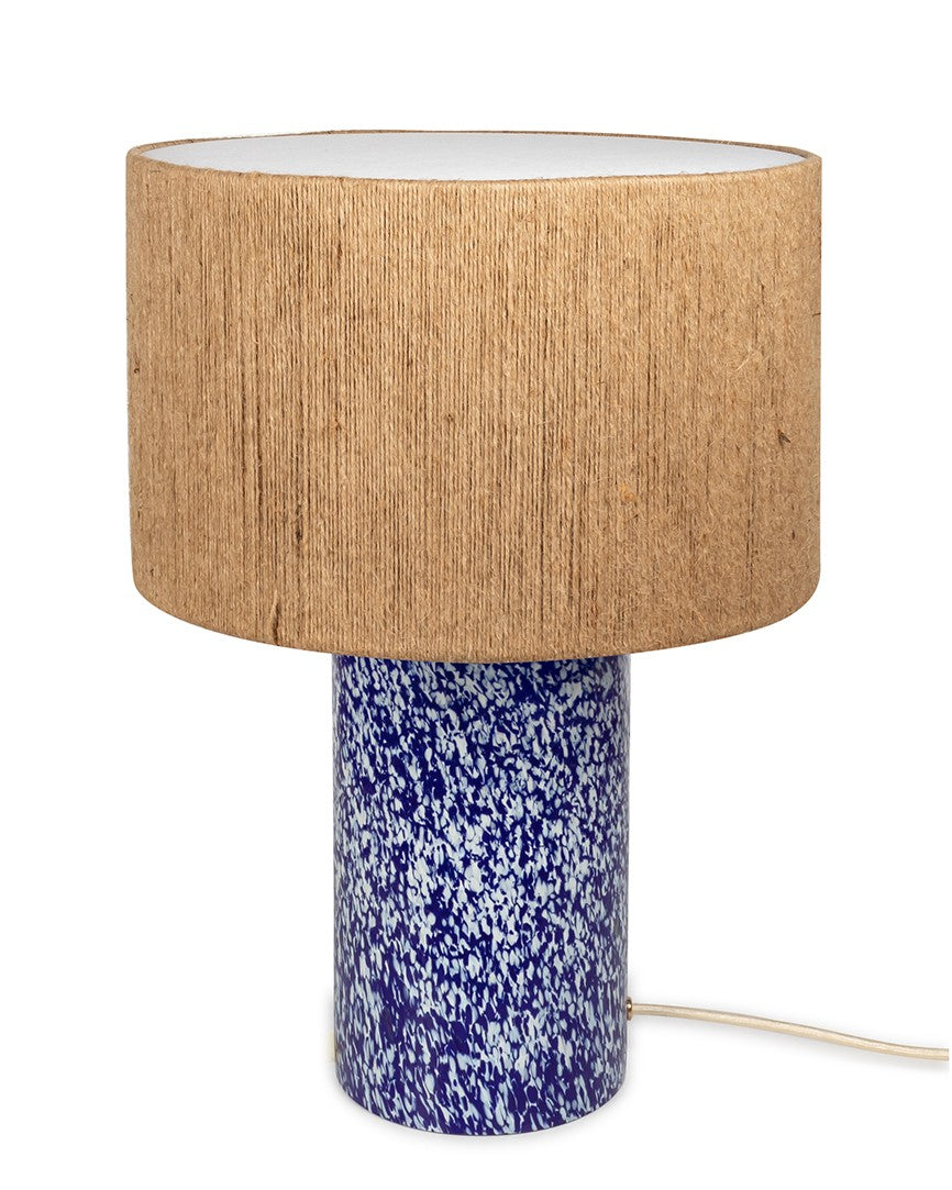 BLUE & IVORY LAMP / ROPE