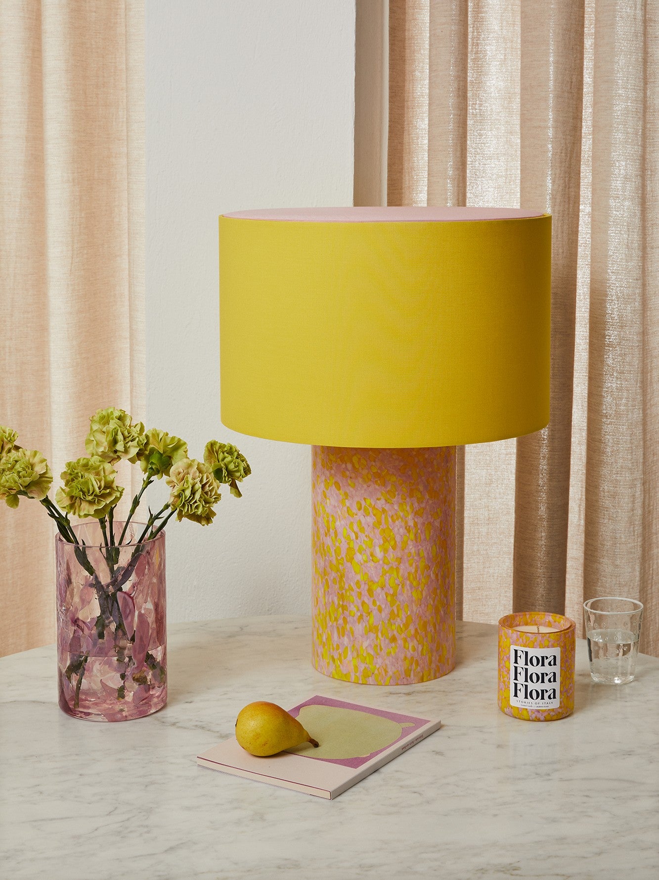 YELLOW & PINK LAMP