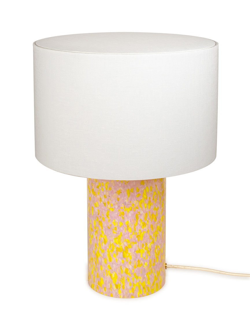 YELLOW & PINK LAMP / LINEN