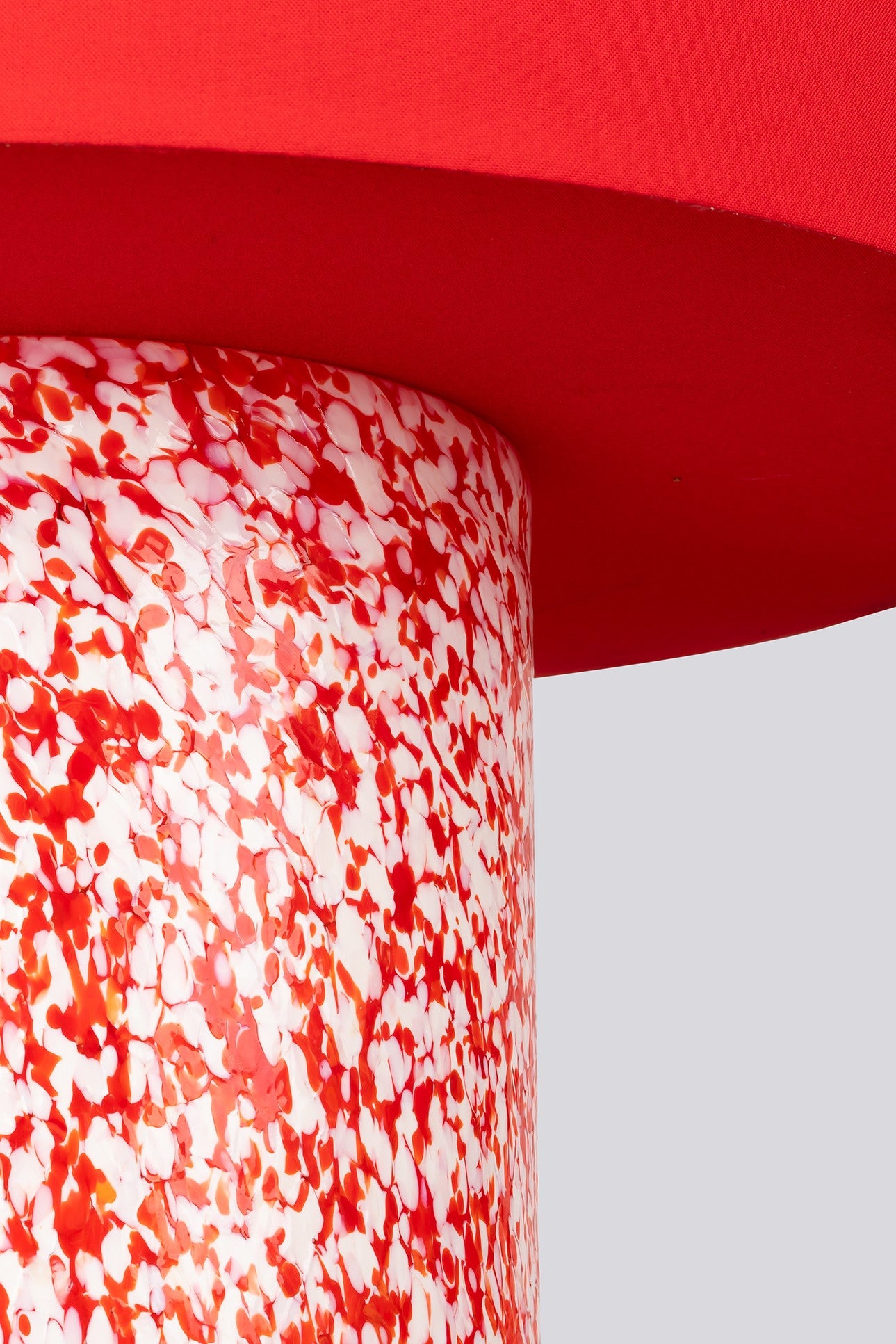 RED & IVORY LAMP