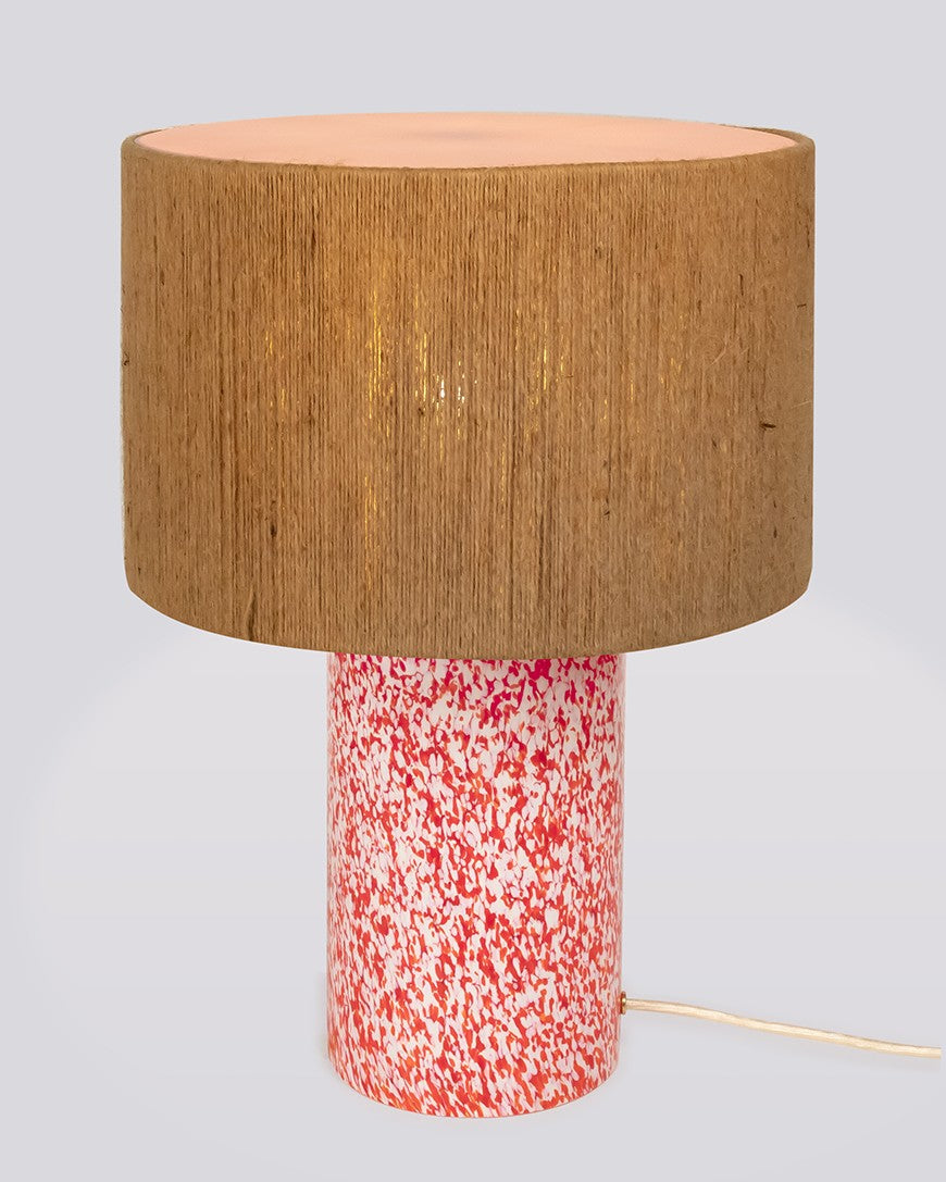 RED & IVORY LAMP / ROPE