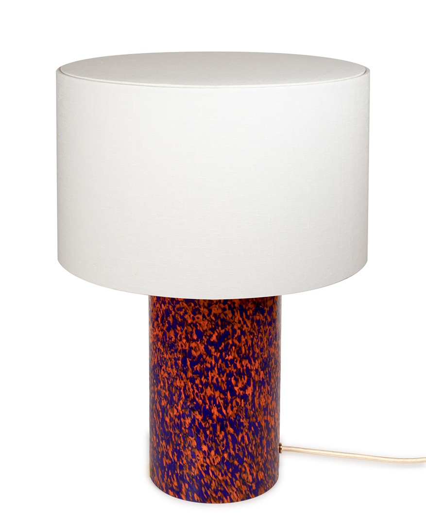 ORANGE & BLUE LAMP / LINEN