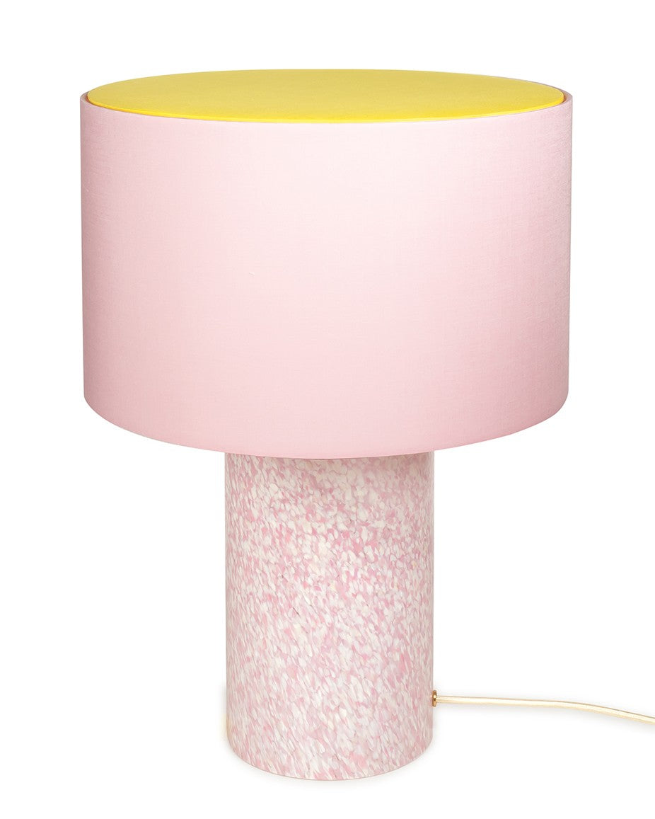 IVORY & PINK LAMP