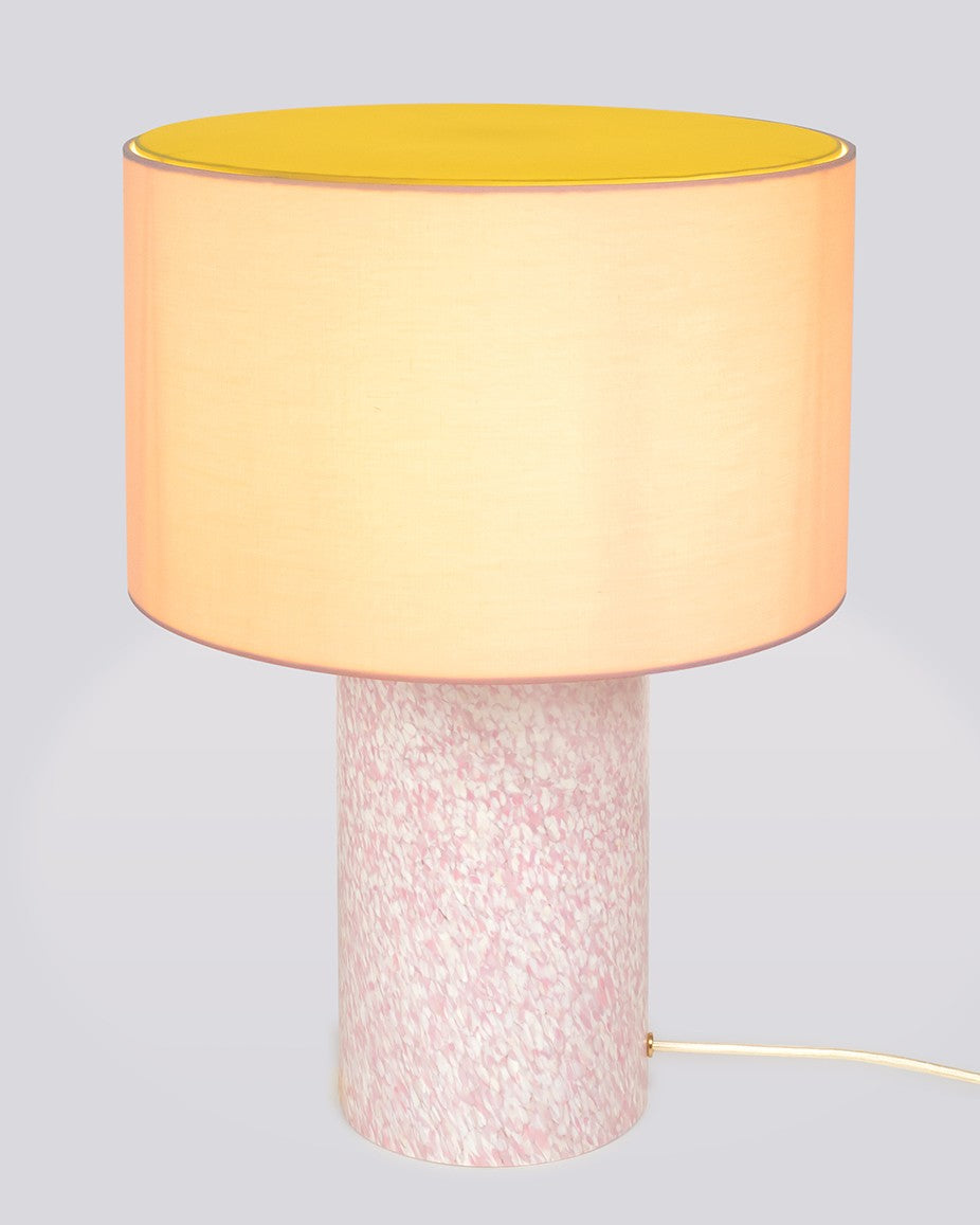 IVORY & PINK LAMP