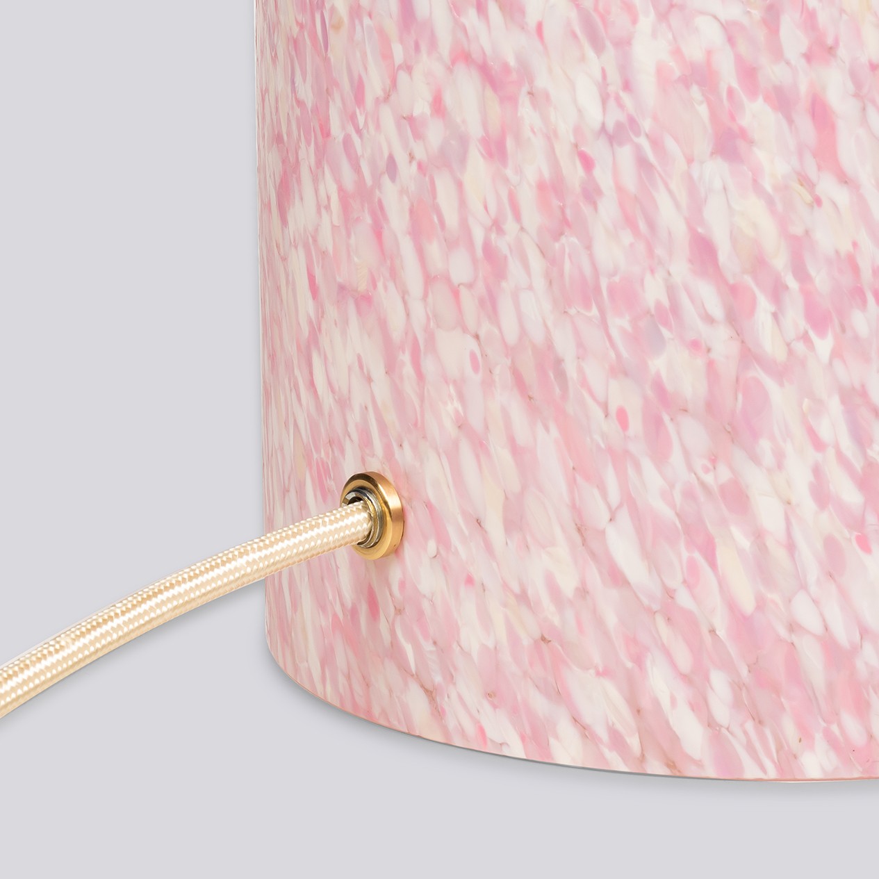 IVORY & PINK LAMP