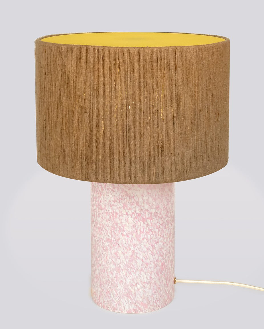 IVORY & PINK LAMP / ROPE