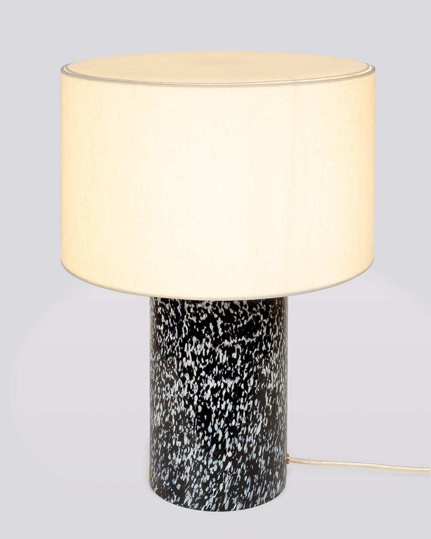 BLACK & WHITE LAMP / LINEN