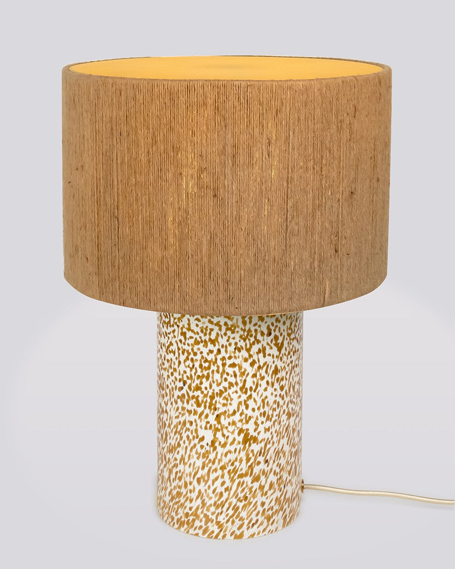 IVORY & AMBER LAMP / ROPE