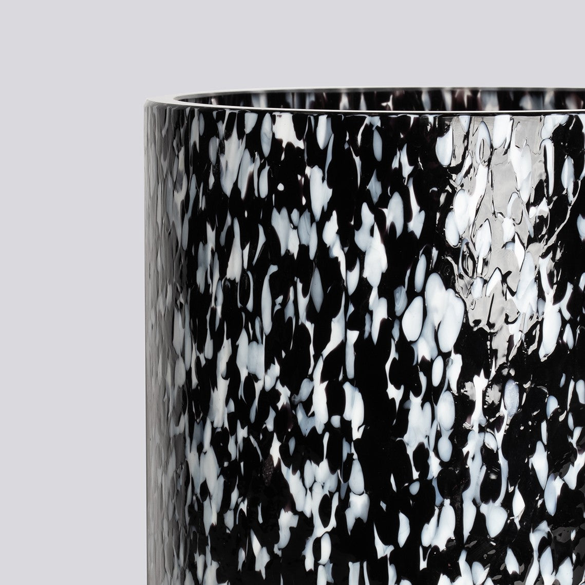 BLACK & WHITE TALL VASE