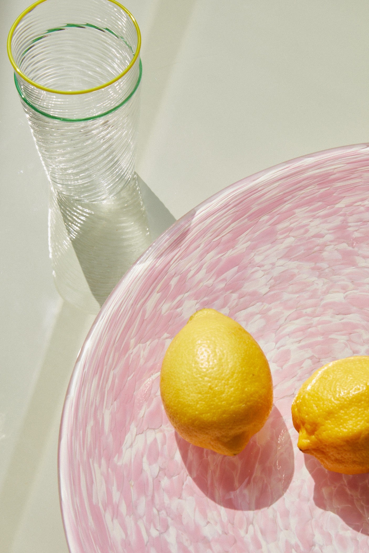 YELLOW RIM RIGADIN TUMBLERS