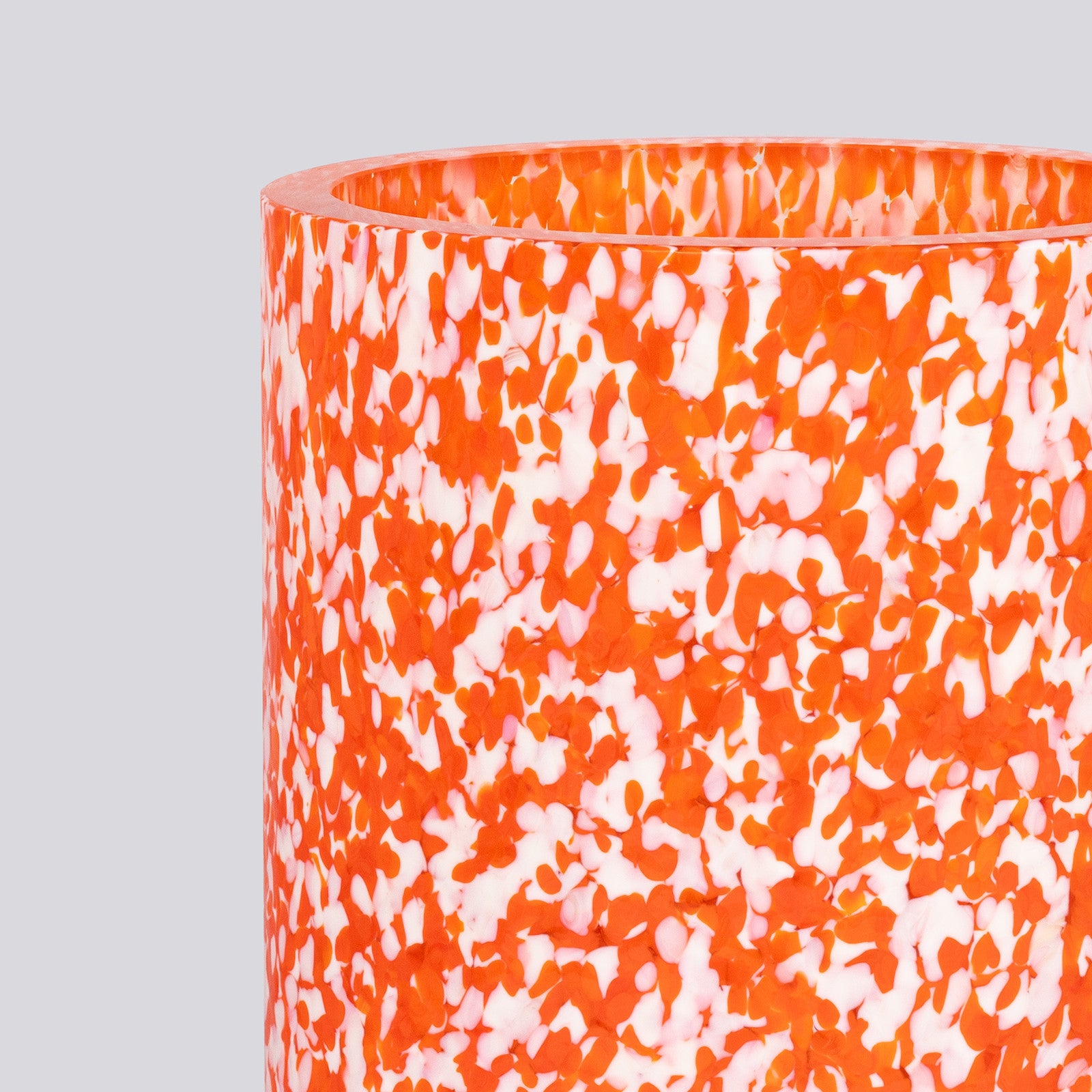 IVORY & ORANGE MEDIUM VASE