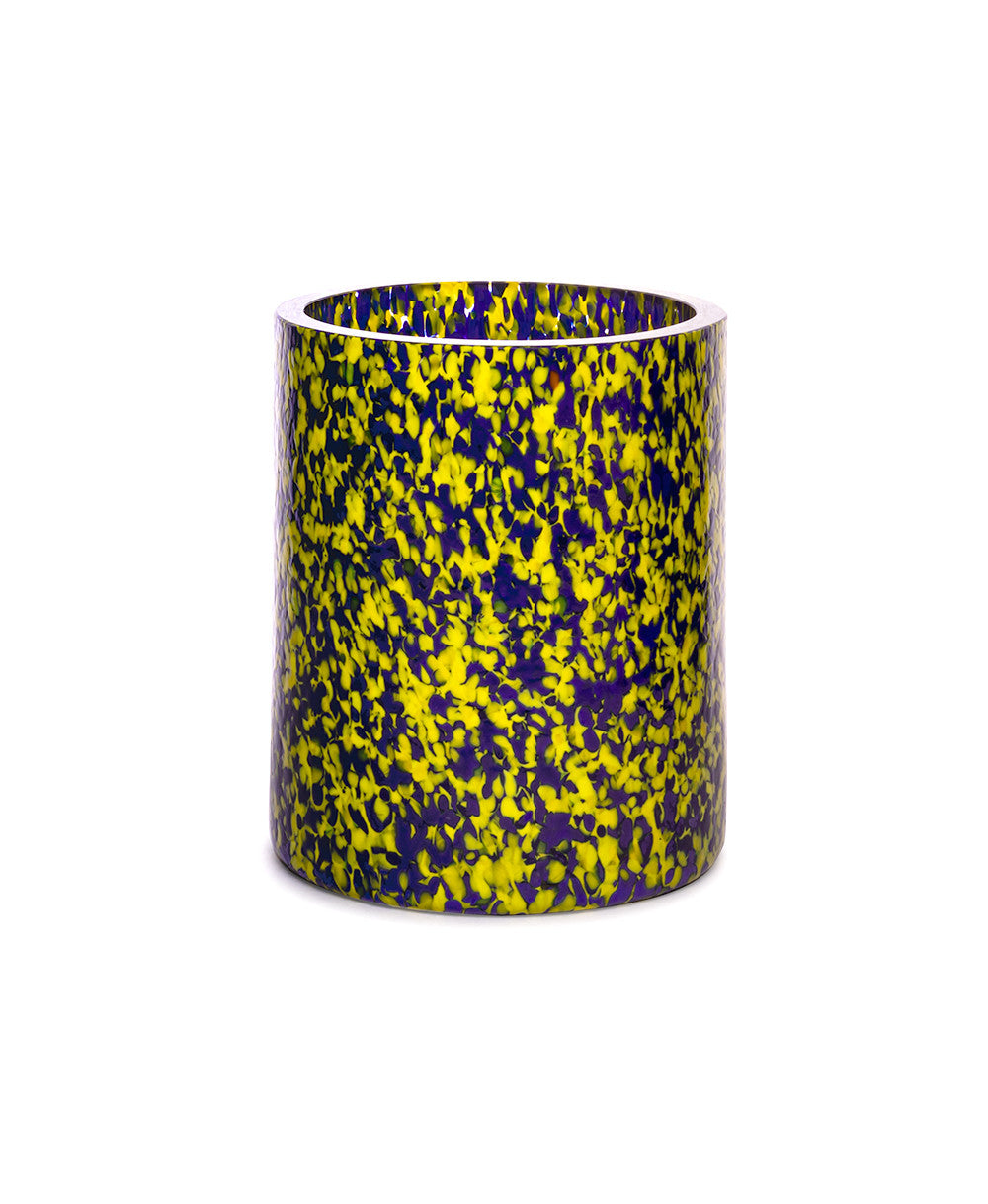 YELLOW & BLUE MEDIUM VASE