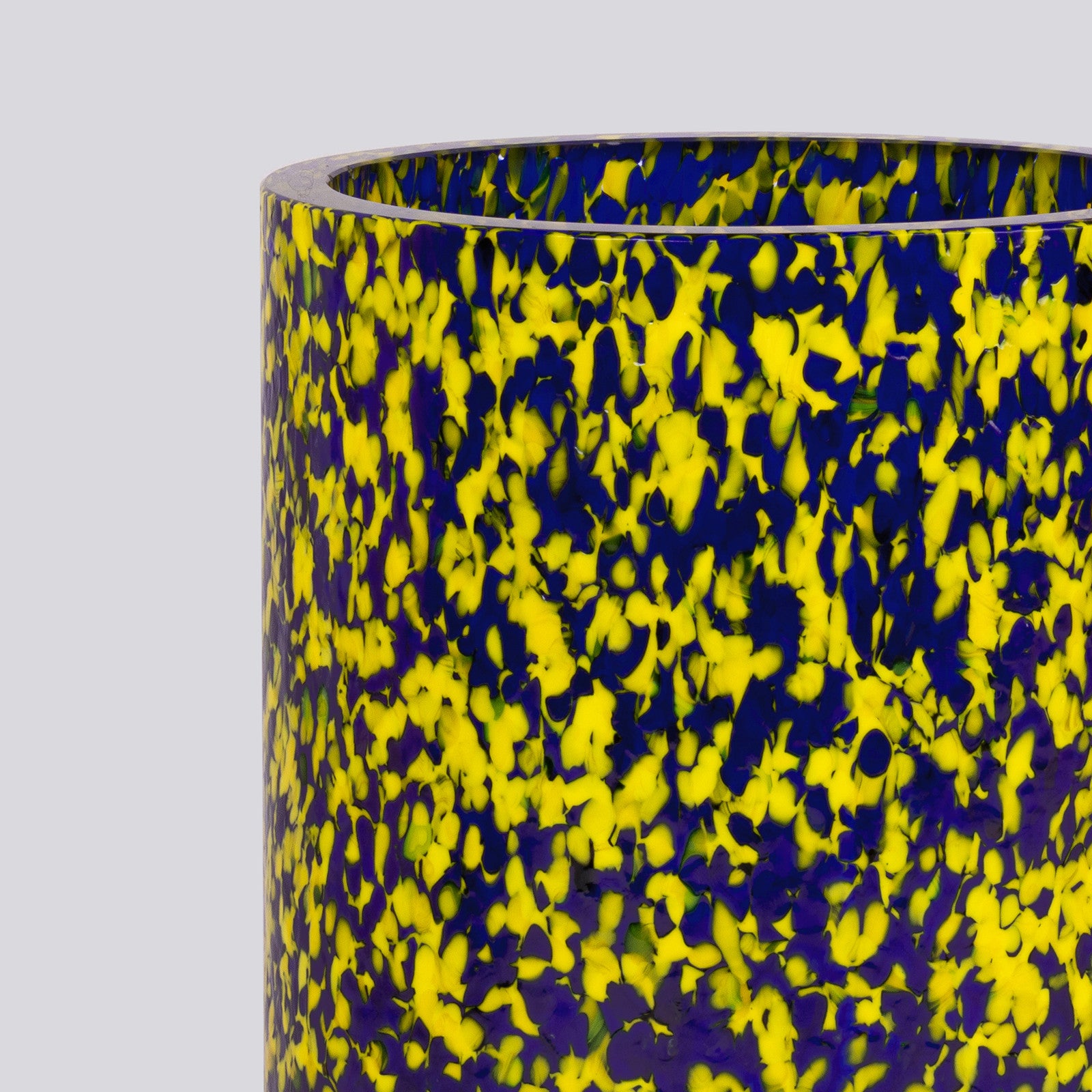 YELLOW & BLUE MEDIUM VASE