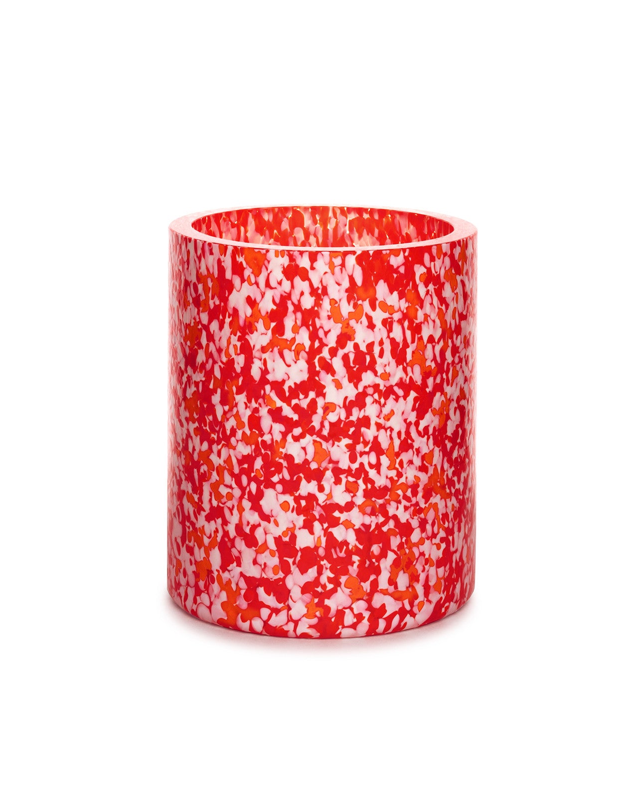 IVORY & RED MEDIUM VASE