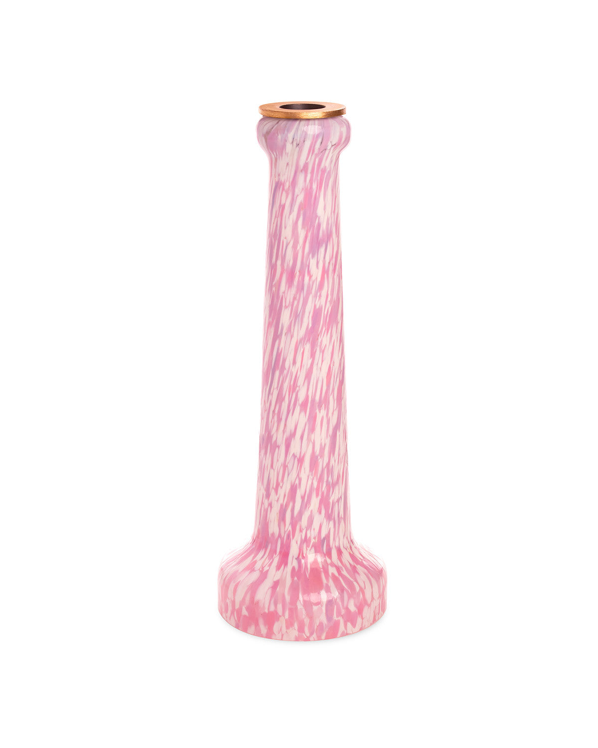 IVORY & PINK CANDLESTICK