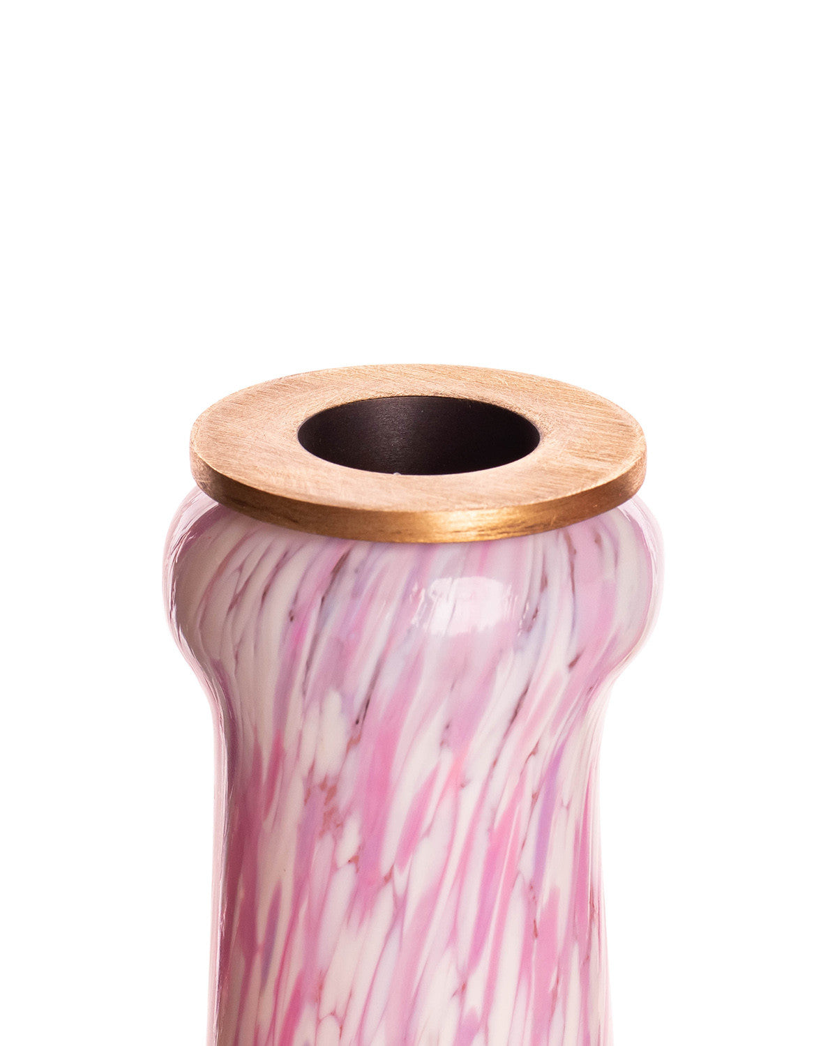 IVORY & PINK CANDLESTICK