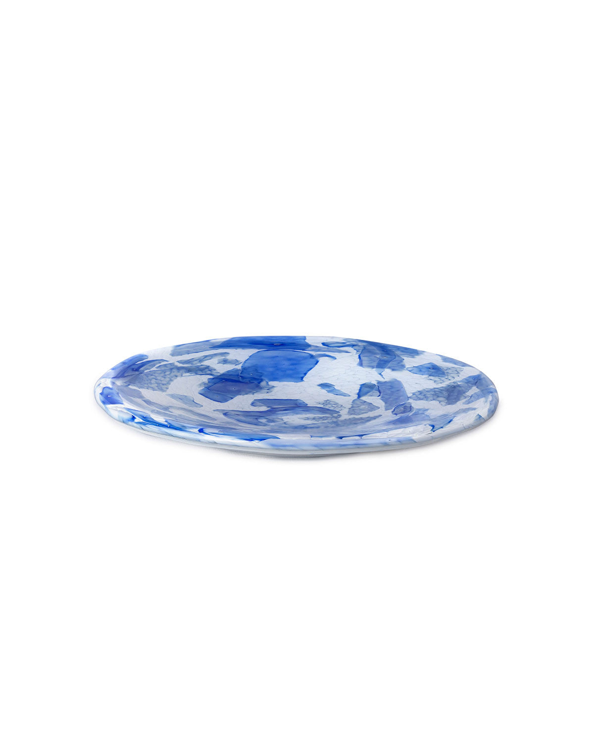 BLUE GLASS TRAY