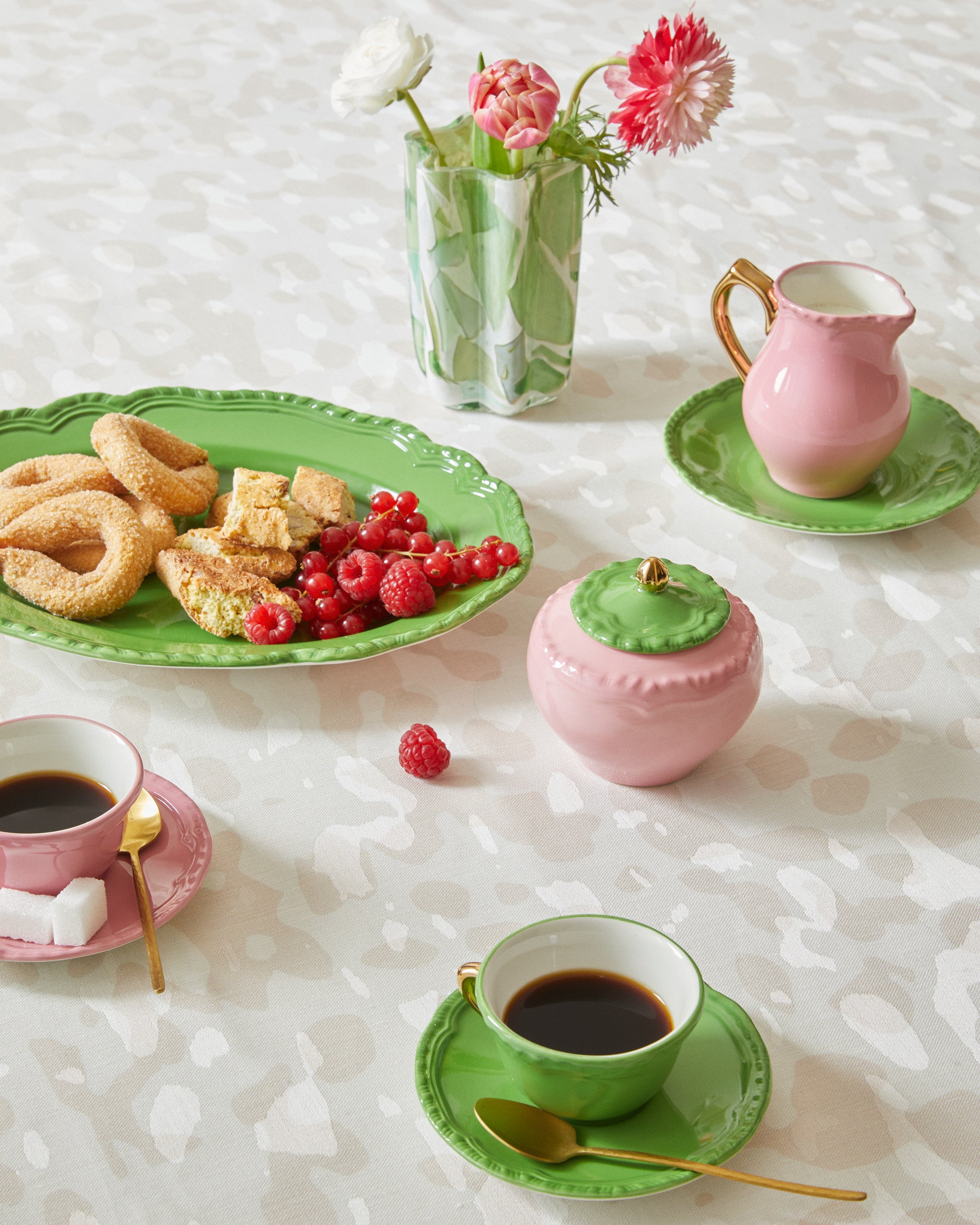 AVOCADO & ROSE SUGAR BOWL