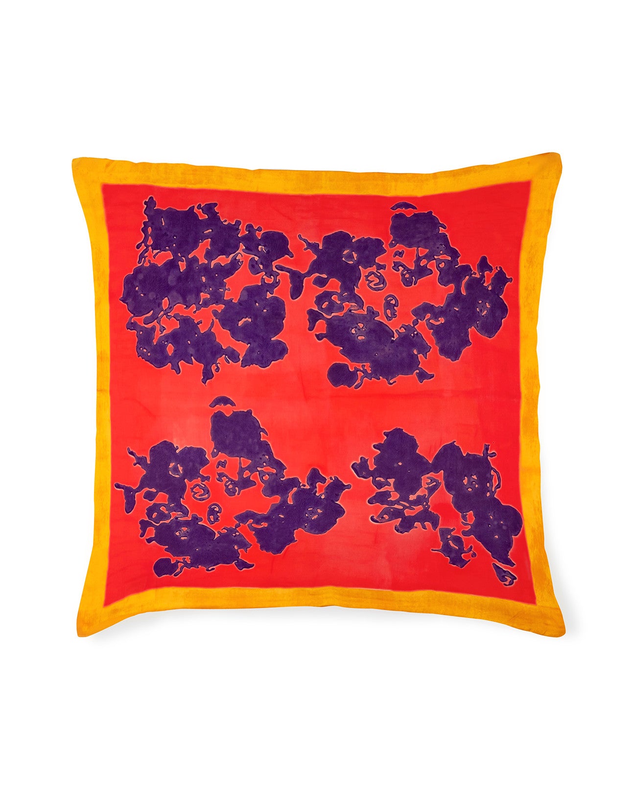 CORAL & PURPLE CUSHION