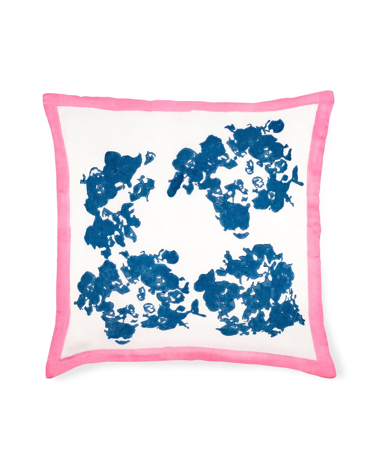 WHITE & BLUE CUSHION