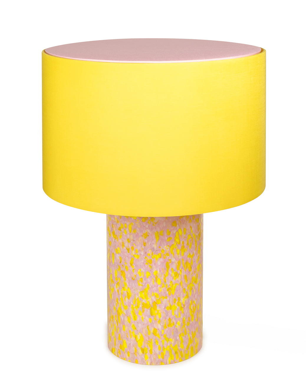 YELLOW & PINK PILLAR LAMP