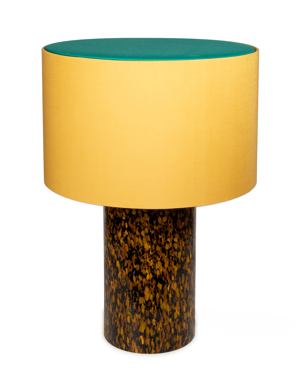Leopardo Pillar Lamp with cotton shade