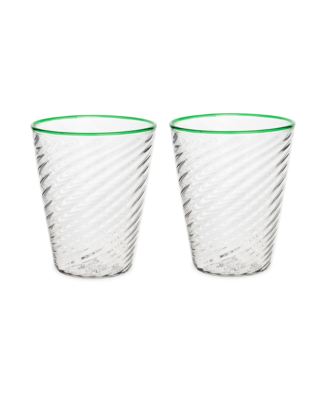 EMERALD RIM RIGADIN TUMBLERS
