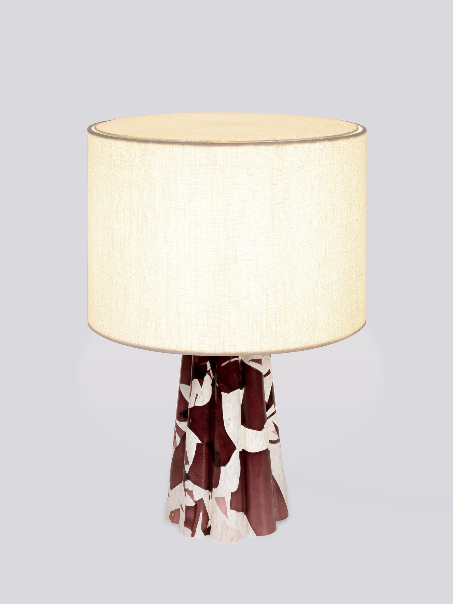 PURPLE BUCKET LAMP / LINEN