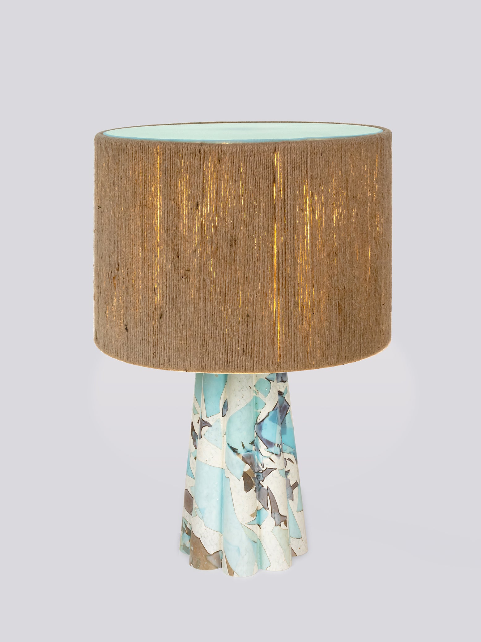 AQUAMARINE BUCKET LAMP / ROPE