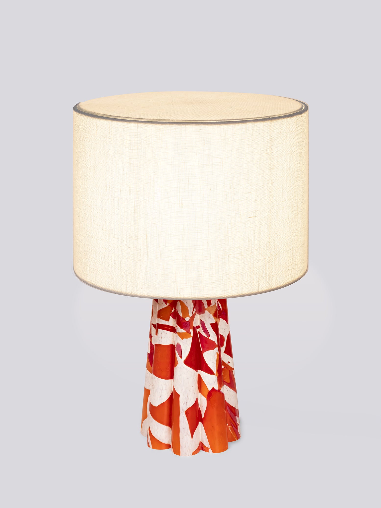 RED BUCKET LAMP / LINEN
