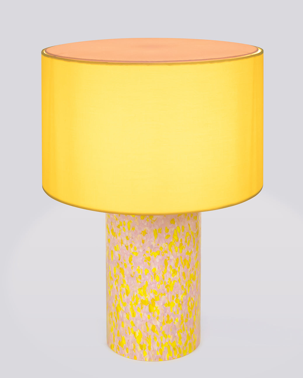 YELLOW & PINK PILLAR LAMP